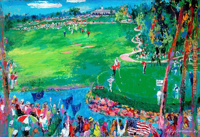37th Ryder Cup painting - Leroy Neiman 37th Ryder Cup art painting